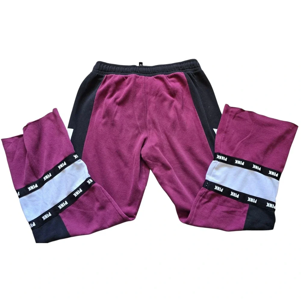PINK Victoria's‎ Secret Color Block Sweatpants Lounge Pants Sz S